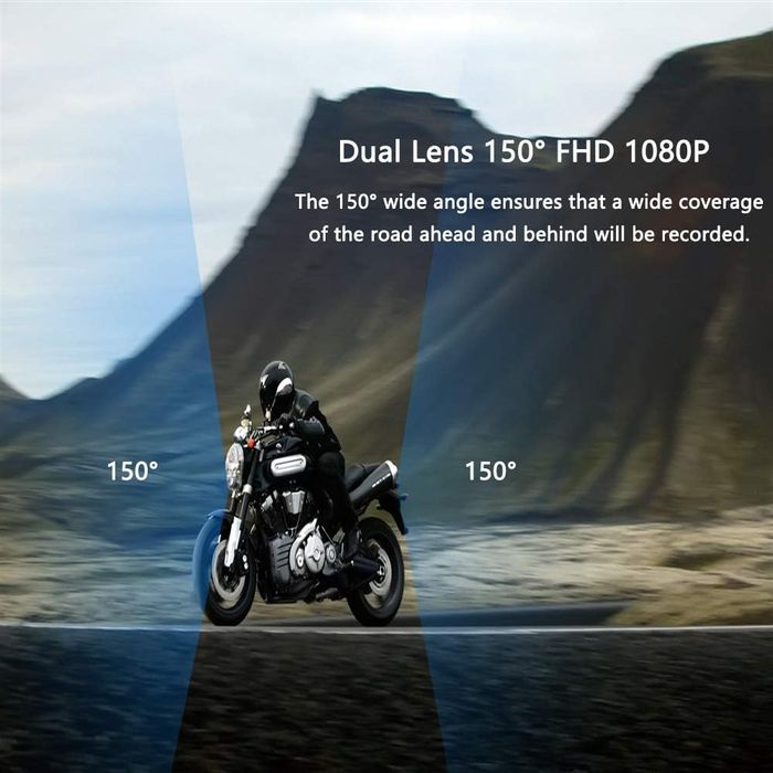 Мото відеореєстратор,VSYSTO Motorcycle Dash Cam