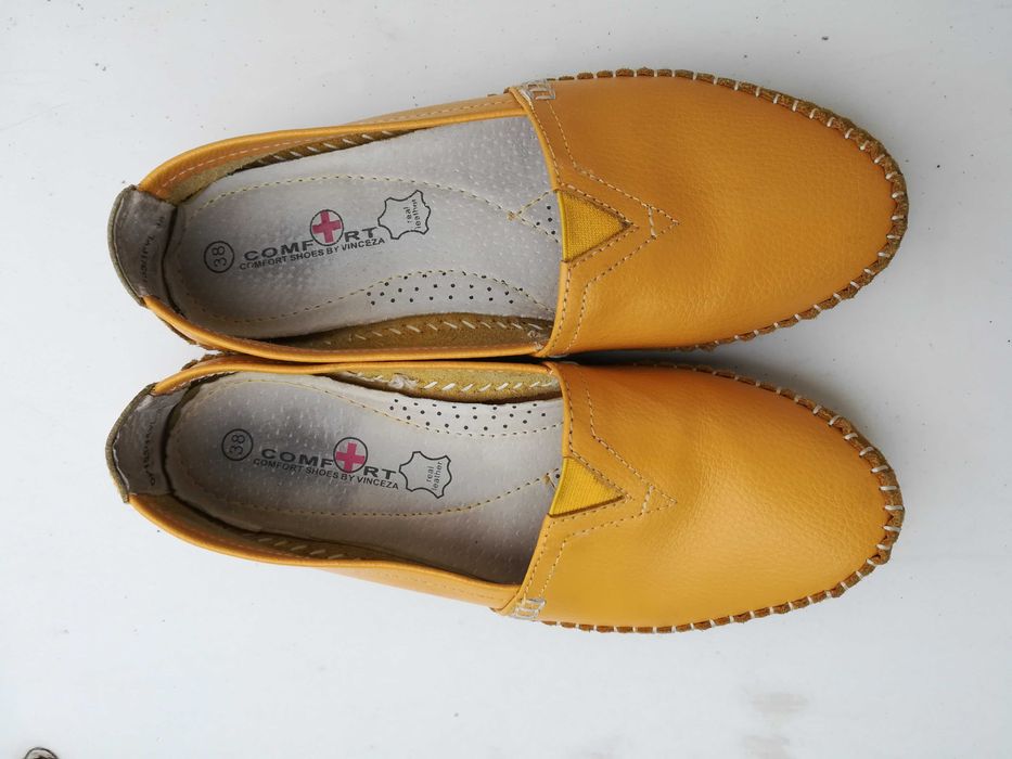 Mokasyny skórzane r.38