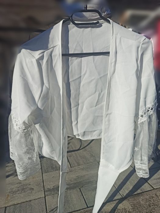 Narzutka narzuta bolerko do sukienki na ślub wesele  S nowa