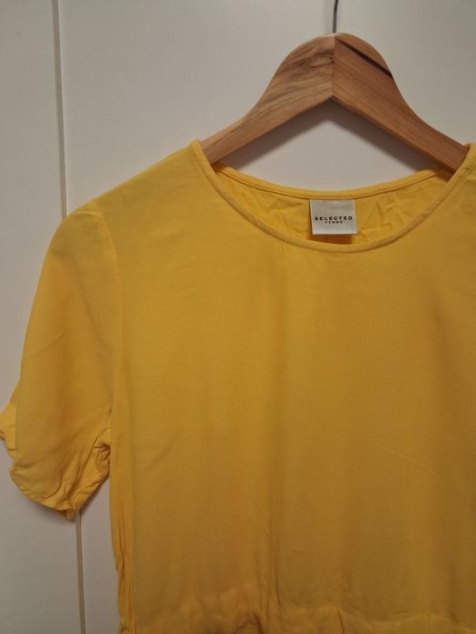 Selected femme żółta bluzka damska XS