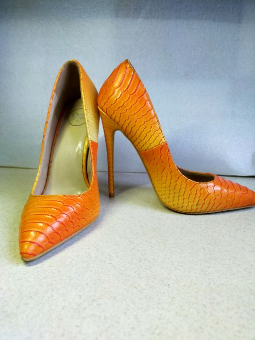 Szpilki DeeZee Darling wężowa skórka 36