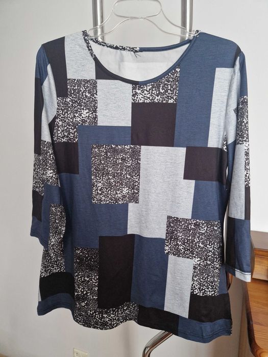 Bluzka dzianina L - XL rękaw 3/4