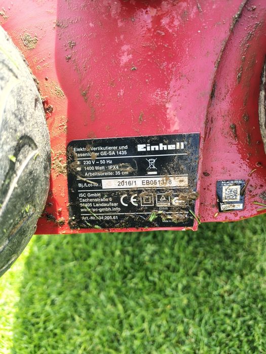 Wertykulator Einhell, 2 razy użyty.