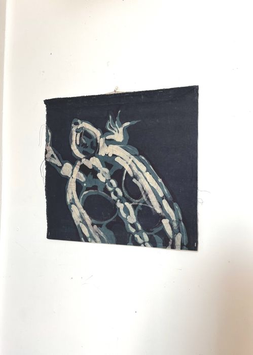 Batik "żółw rentgen"