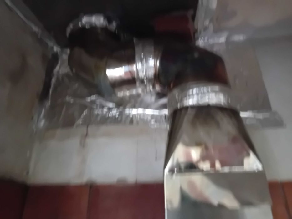 Fogão em inox a lenha