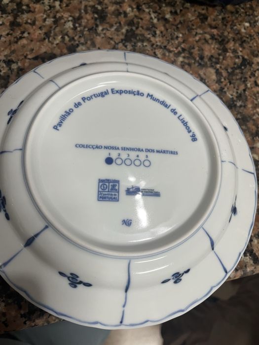 Colecao de pratos Nossa Senhora dos Mártires- expo 98