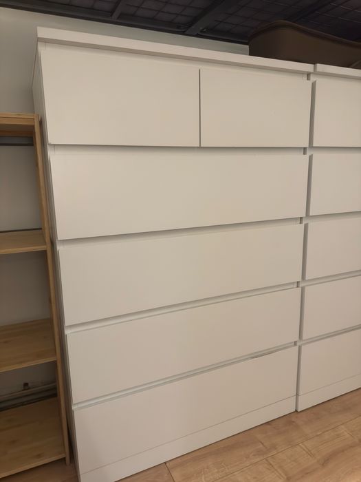 Ikea MALM 6 szuflad biała