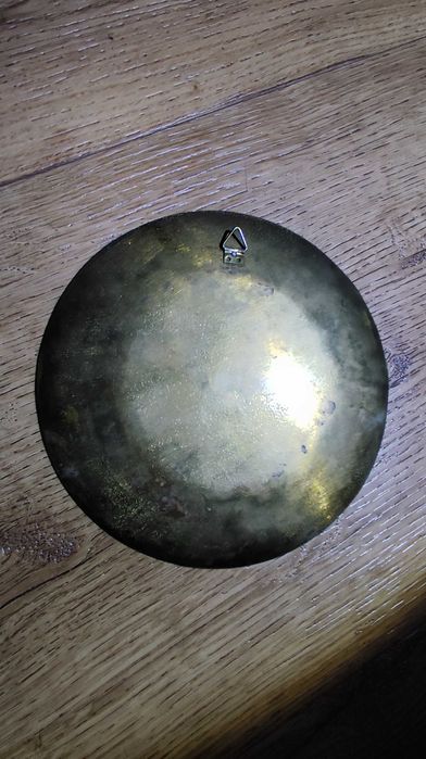 mosiężny talerz ręcznie emaliowany komorówka Cloisonne do zawieszenia