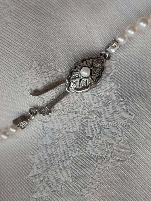 Piękny Naszyjnik Art deco Akoya Złoto 585 48cm WYCENA