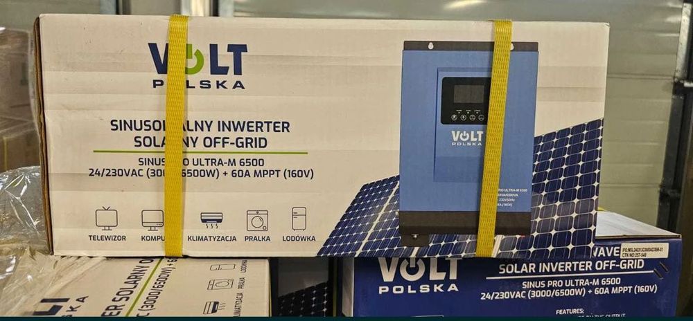 Інвертор Volt Polska 3000Вт 24V. Гибридный Инвертор