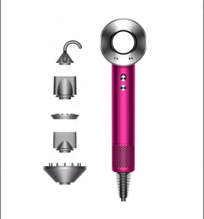Фен Dyson Supersonic HD08 Fuchsia з іонізацією та захистом від перегріву