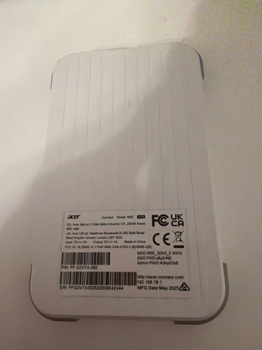 Router Acer connect M6E