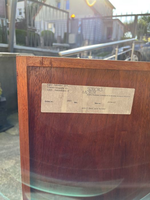 Skandynawski tekowy regał na winyle dekoracje Dania lata 80 vintage