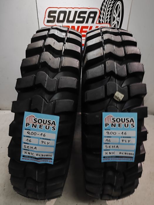 2 pneus Novos Seha 900- 16 Reboque Agrícola Oferta dos portes