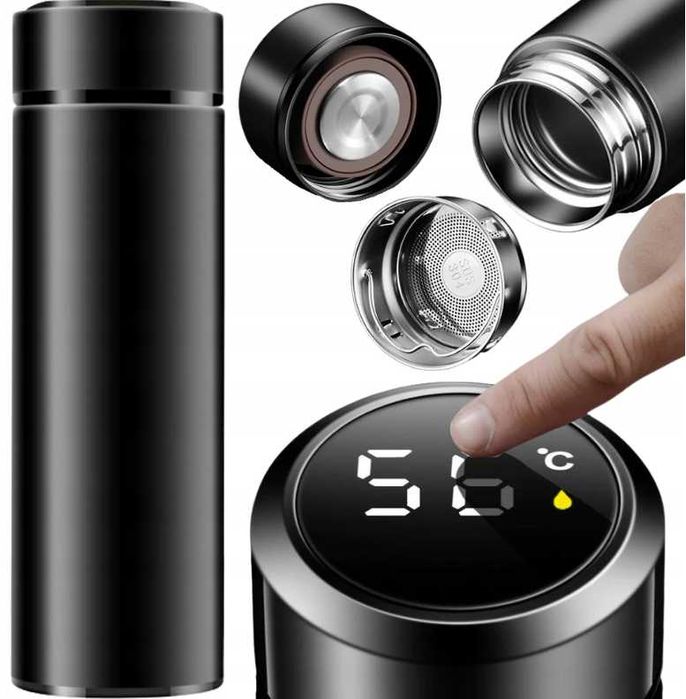 Smart Kubek Termiczny Termos Bidon LED Temperatura *PREZENT*