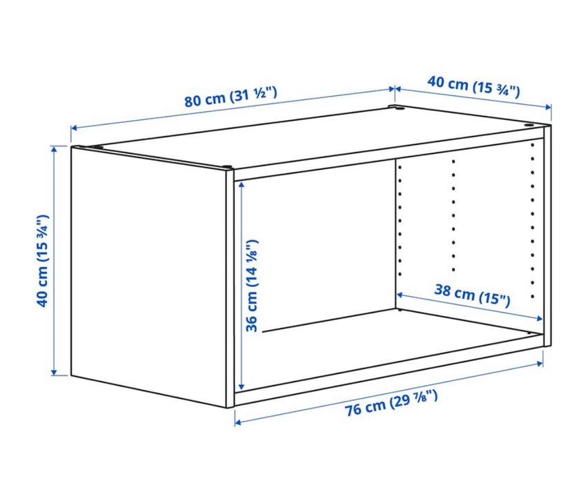 Armário Platsa Ikea (medidas nas imagens)