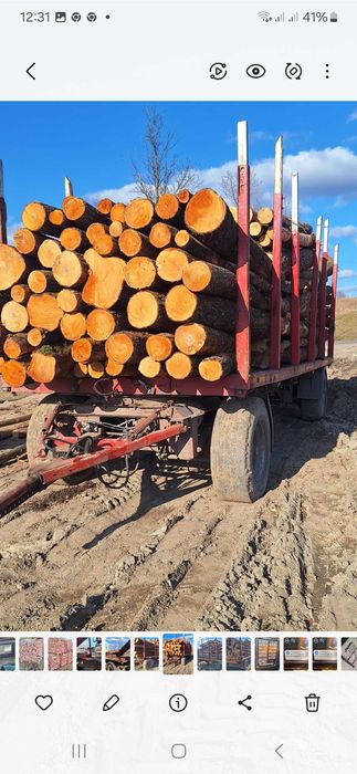 Przyczepa do bel, drewna