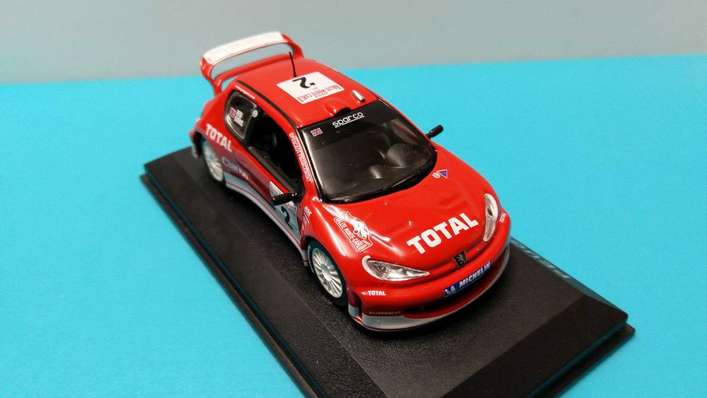 Peugeot 206 WRC #2: Rallye Monte Carlo 2003 - Miniatura escala 1/43
