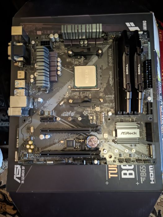 Ігровий комплект ryzen 5500 + asrock b450m pro4 r2.0