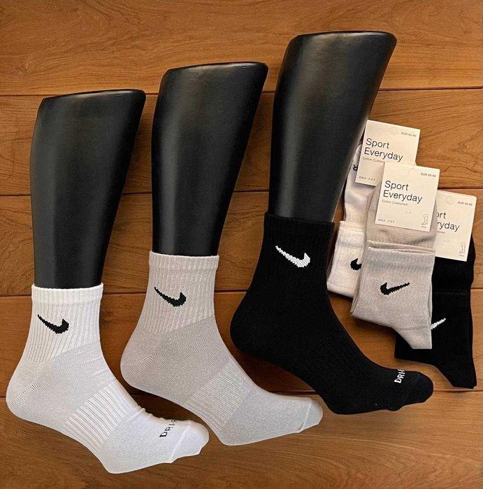 Середні шкарпетки Nike Преміум чорні | Носки Найк | шкарпетки найк