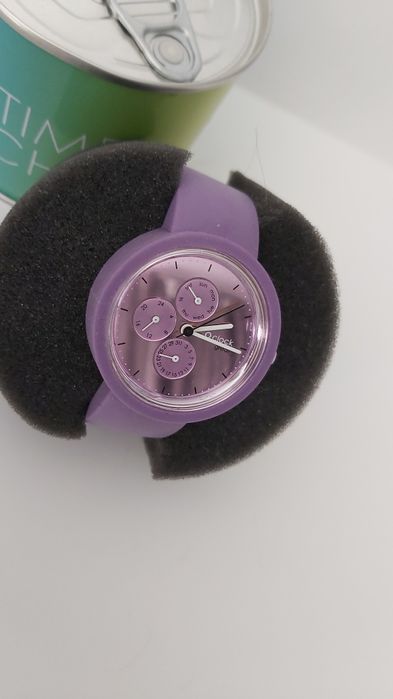 OBAG o'clock great Dial date soleil violet zegarek oryginał