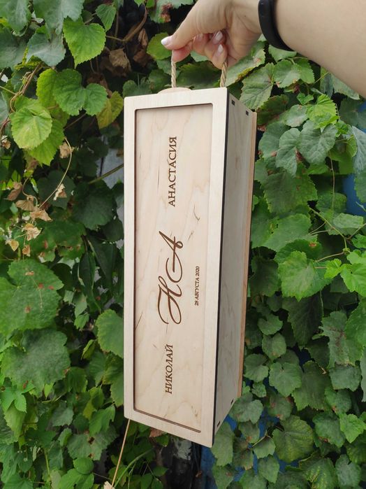 Коробка, пенал для вина, капсула времени с ручкой, винный короб