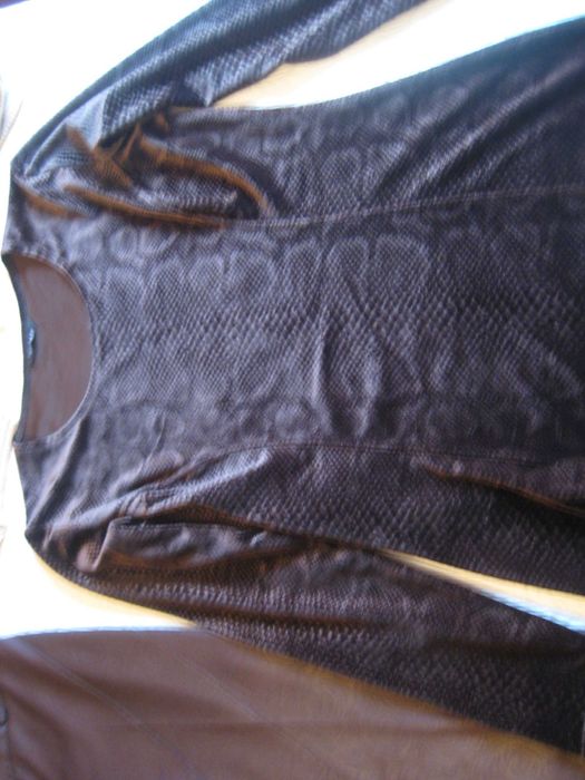 Conjunto calça casaco blusa e complementos senhora