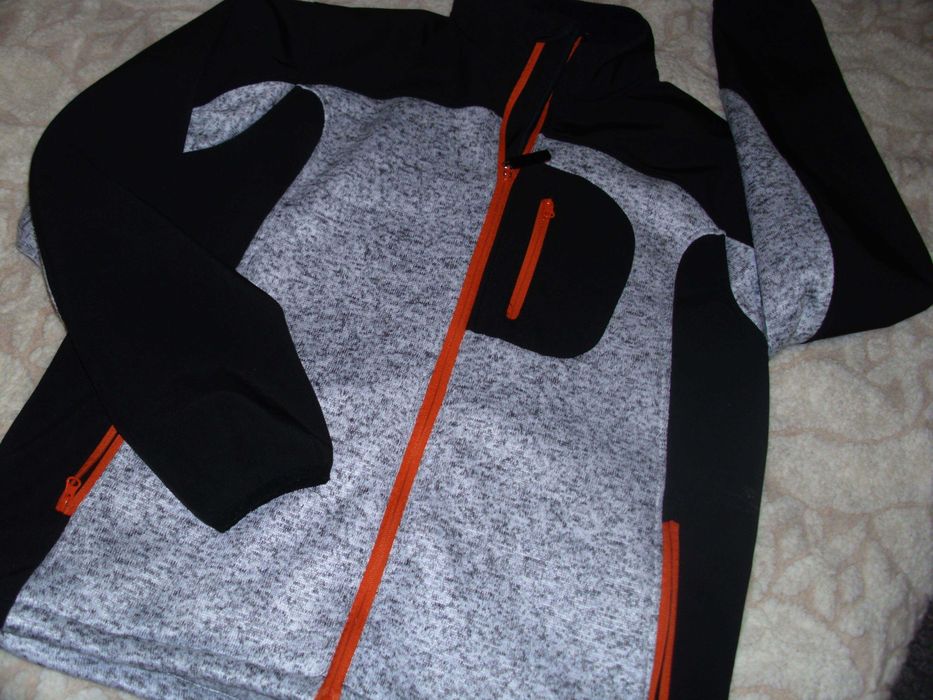 Bluza polarowa TOOLS wzmacniana softshell, rozmiar XL - 56 trekkingowa + koszula BLAKLADER