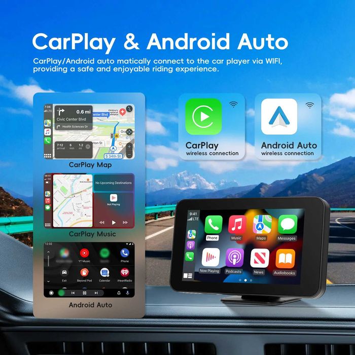 FF12- Rádio Android Rimoody 4.7 ''Smart Screen Player