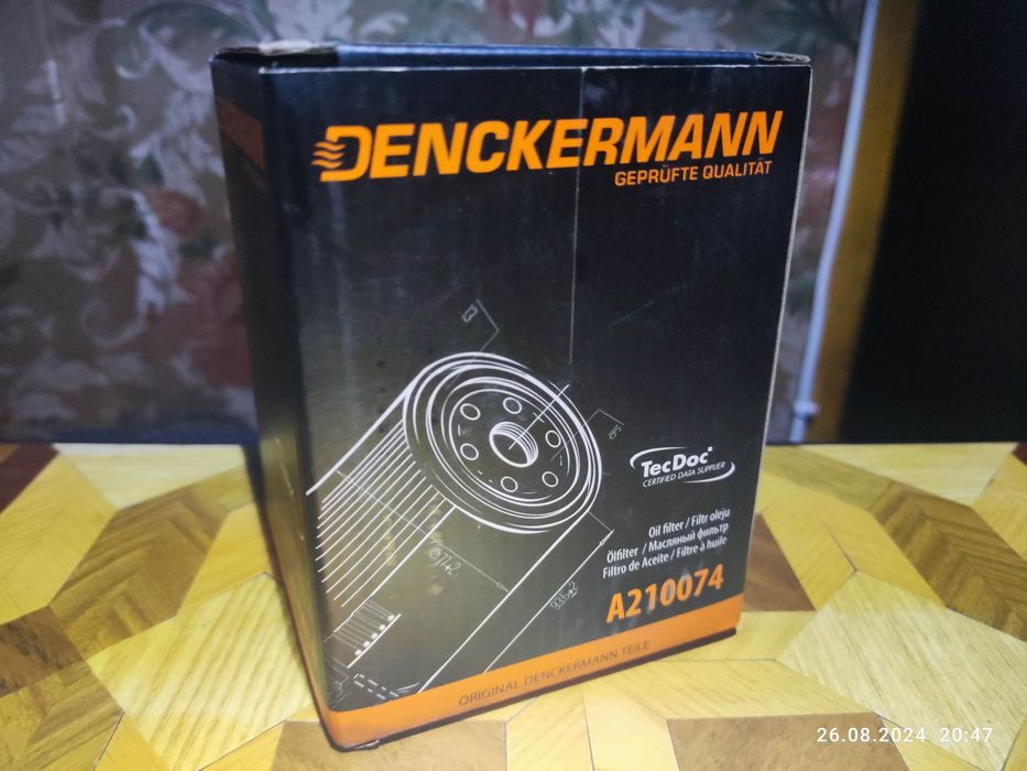 Фильтр масляный denckermann A210074