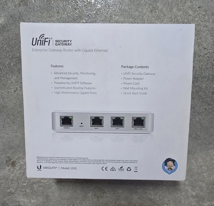 Ubiquiti UniFi Security Gateway Switch 3 Portas Gigabit Ethernet