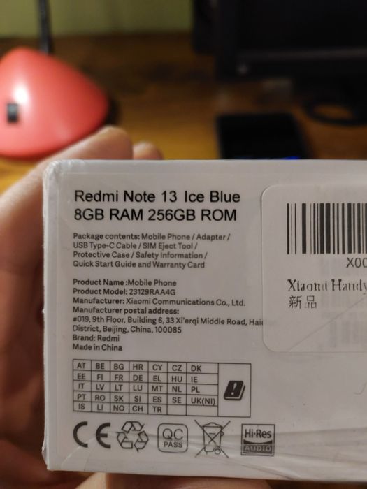 Redmi Note 13 8/256 Ice Blue, стан нового, повний комплект
