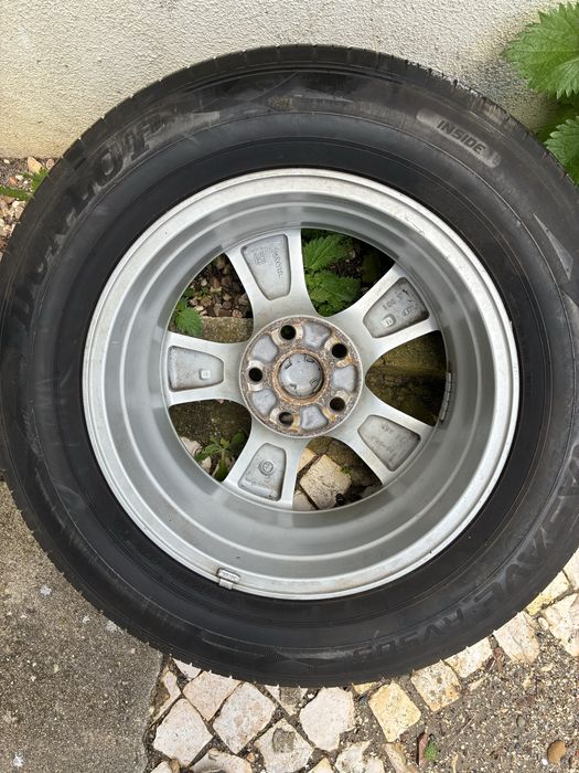 4 Jantes de 16 TOYOTA genuinas + pneus DUNLOP 215/65 semi novos IMPEC