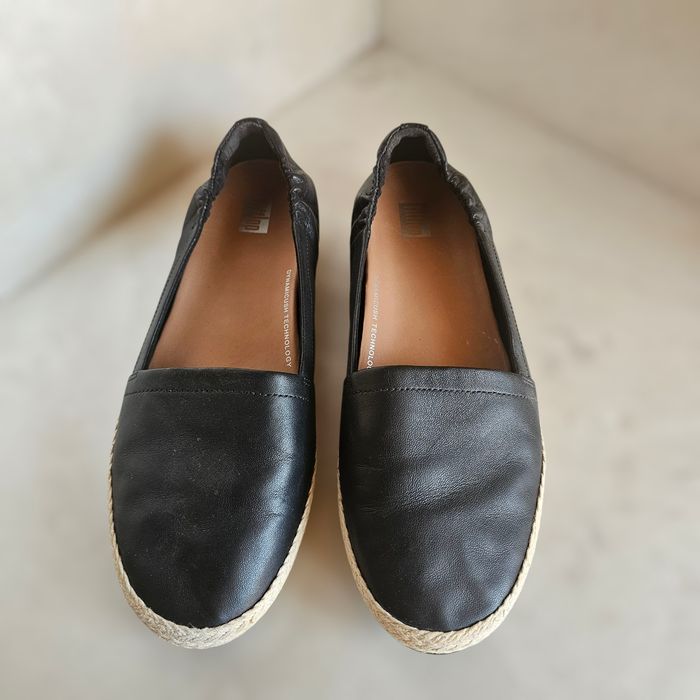 Кожаные  эспадрильи, балетки "Fitflop Siren Espadrille"