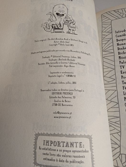 O Livro Antitédio de Coisas Incríveis para Fazer