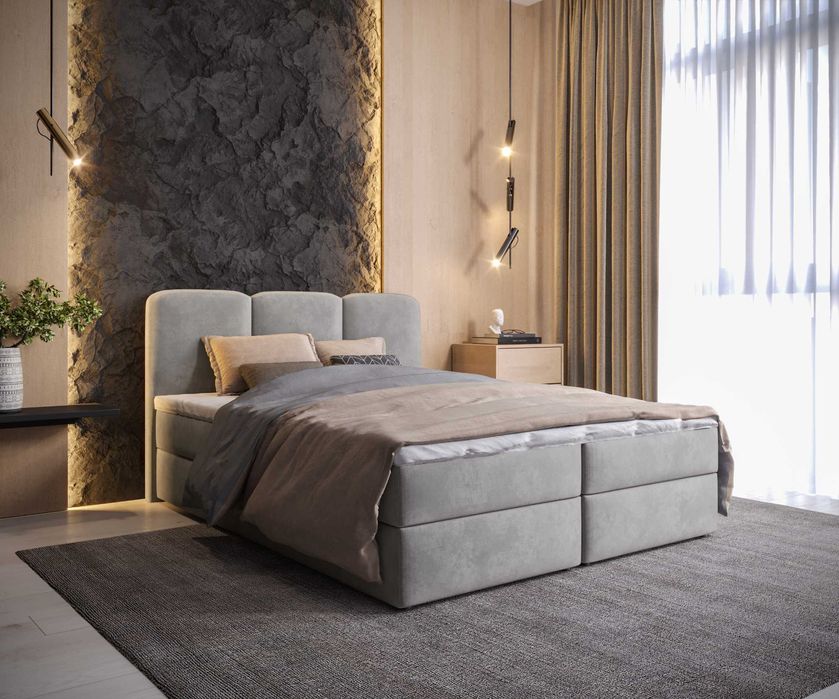 Łóżko kontynentalne Belinda 120x200 / 140x200 / 160x200 / 180x200 cm