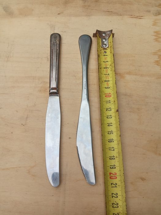 Ножі столові прибори срібло