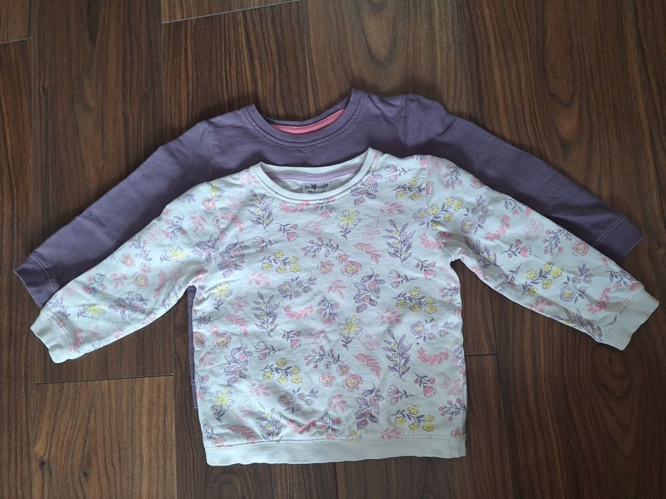 Dwie bluzy dla dziewczynki, rozmiar 98