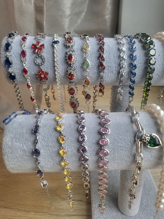 Piękna kobieca bransoletka 925