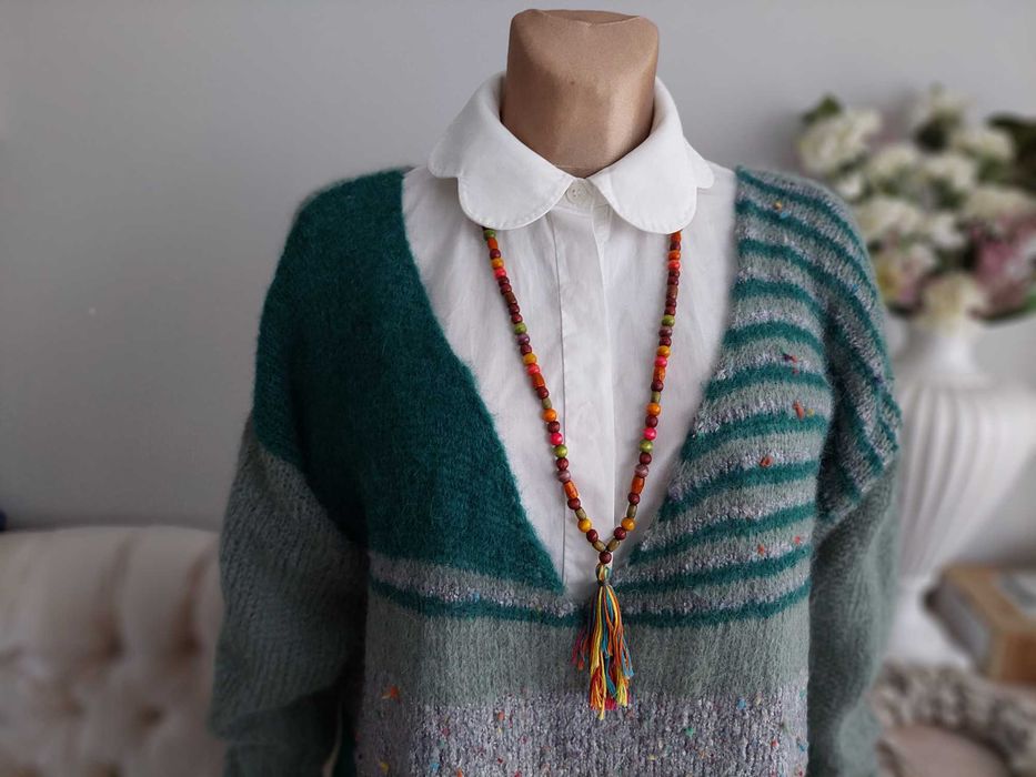 Sweter moherek wełna