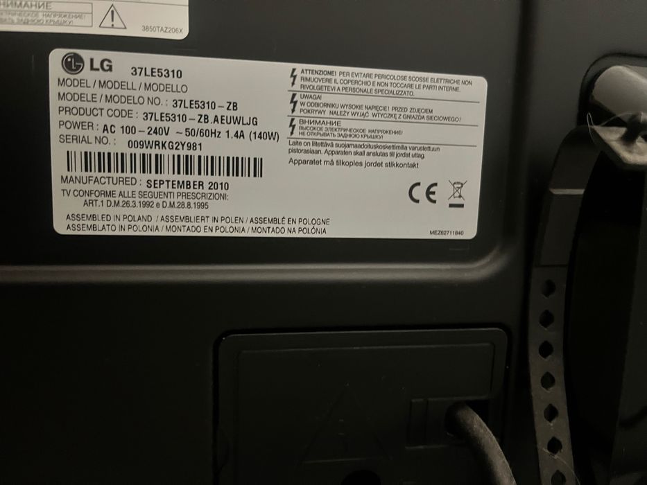 TV LG 37polegadas