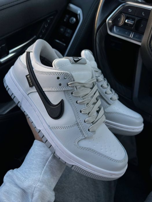 Nike SB Dunk Low GORE-TEX Grey White Термо утеплені водонеприкні