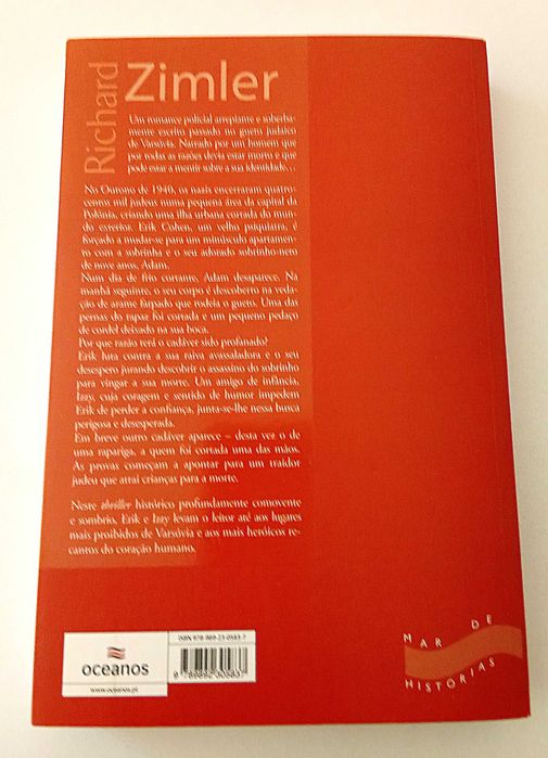 Os Anagramas de Varsóvia, de Richard Zimler – Portes Grátis
