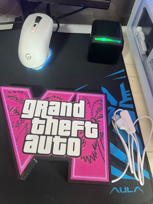 Світильник у вигляді GTA 6 (лайтбокс)