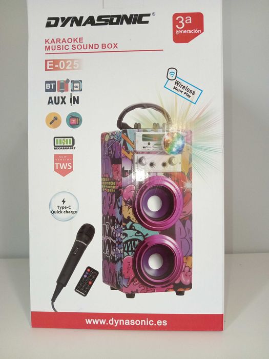 Dynasonic głośnik przenośny Karaoke