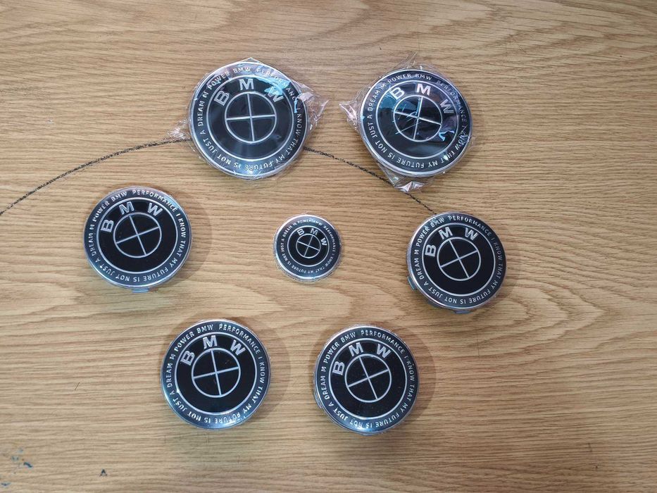 Símbolos Emblema BMW M | Mala | Capô | Centros jante | Volante | Chave