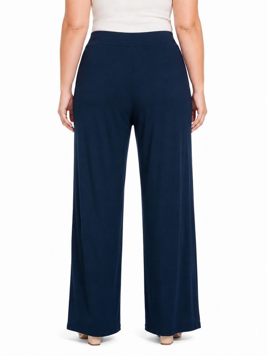 Spodnie Wide Leg Granatowe L