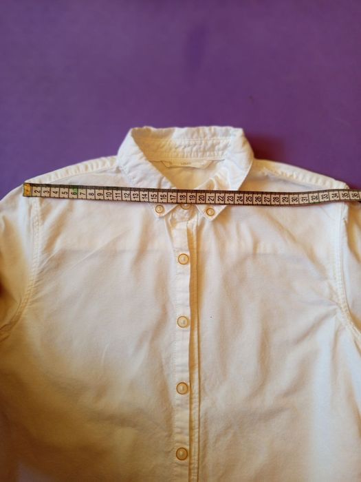 Біла сорочка для хлопчика MNG, 134 см, 8-9 років