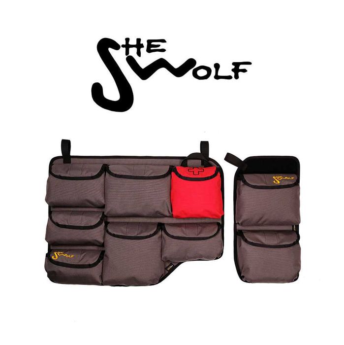 SHE-WOLF Organizer na szyby drzwi tył INEOS GRENADIER z torebką zrywką