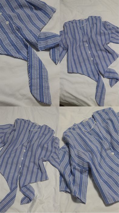 8 речей сорочки на короткий рукав блузка топ. massimo dutti та hm